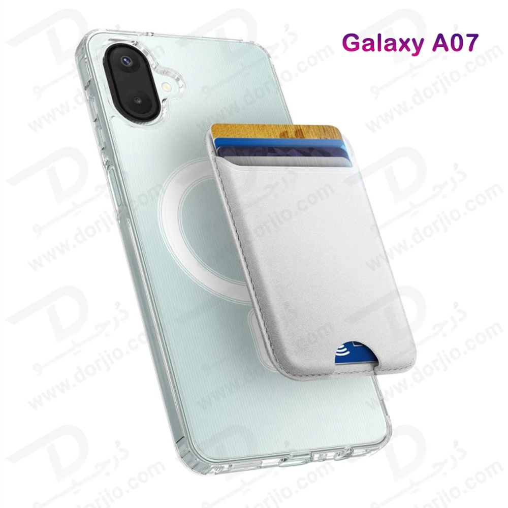 قاب کریستالی شفاف مگنتی Samsung Galaxy A07 قاب کریستالی شفاف مگنتی Samsung Galaxy A07