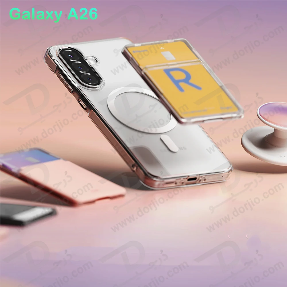 قاب کریستالی شفاف مگنتی Samsung Galaxy A26