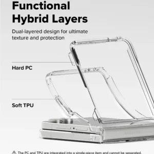 قاب کریستالی شفاف مگنتی Samsung Galaxy Z Flip 7