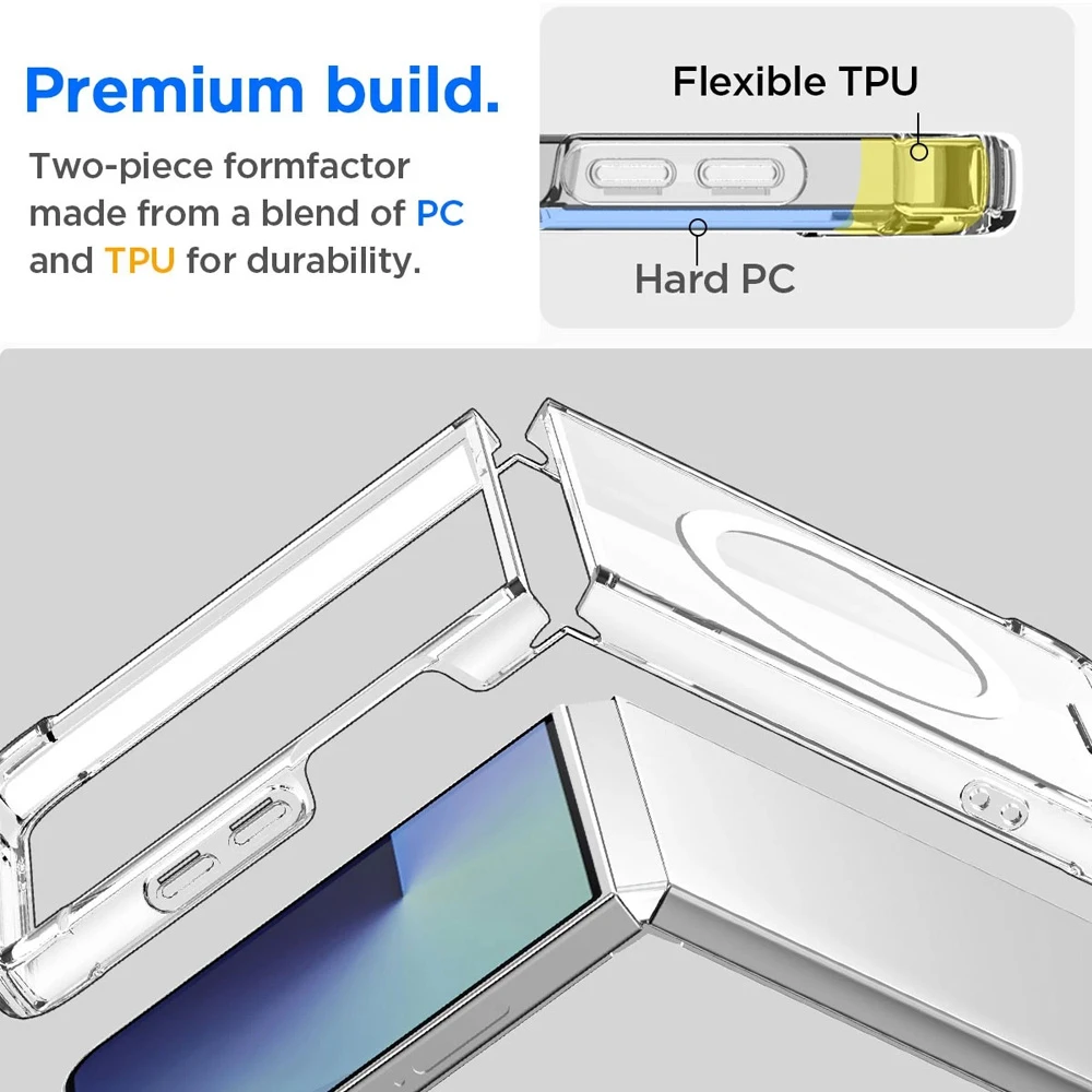 قاب کریستالی شفاف مگنتی Samsung Galaxy Z FLIP 7 قاب کریستالی شفاف مگنتی Samsung Galaxy Z FLIP 7