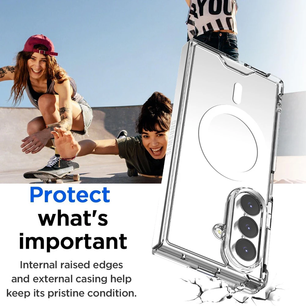 قاب کریستالی شفاف مگنتی Samsung Galaxy Z FOLD 7