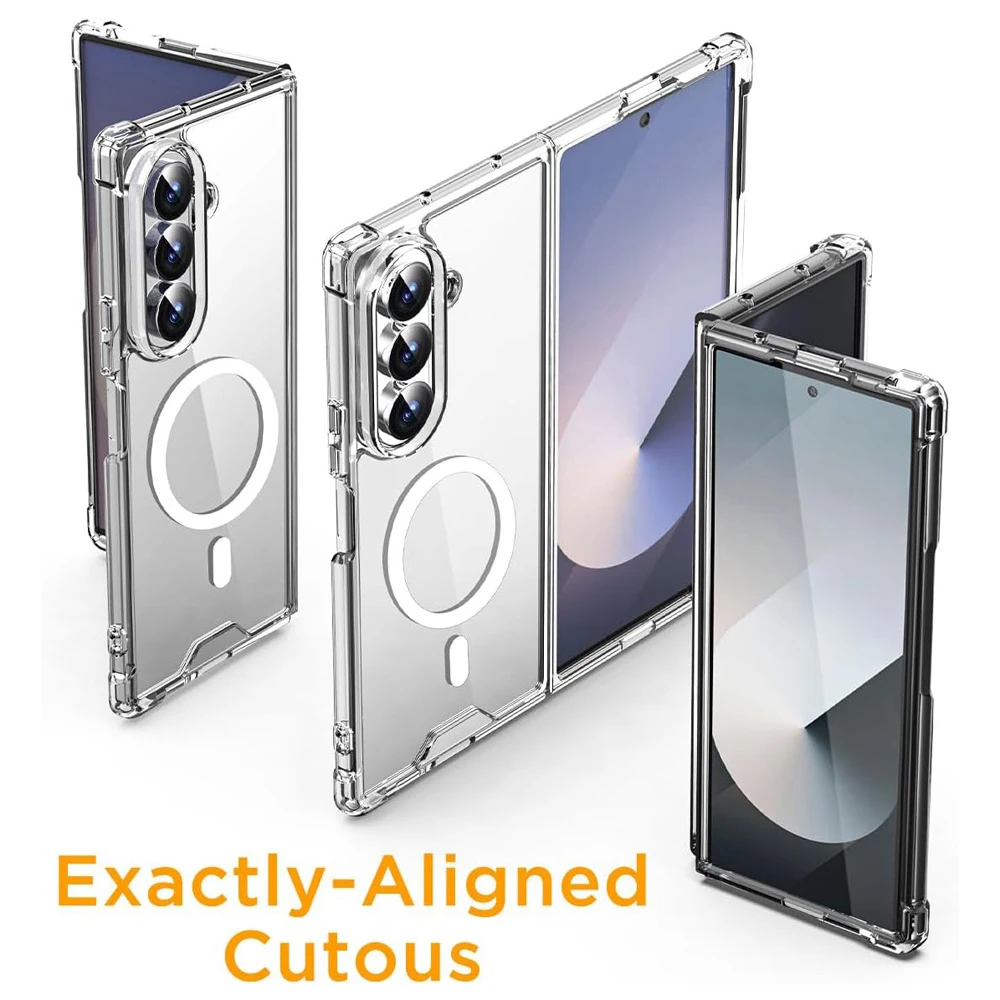 قاب کریستالی شفاف مگنتی Samsung Galaxy Z Fold 7