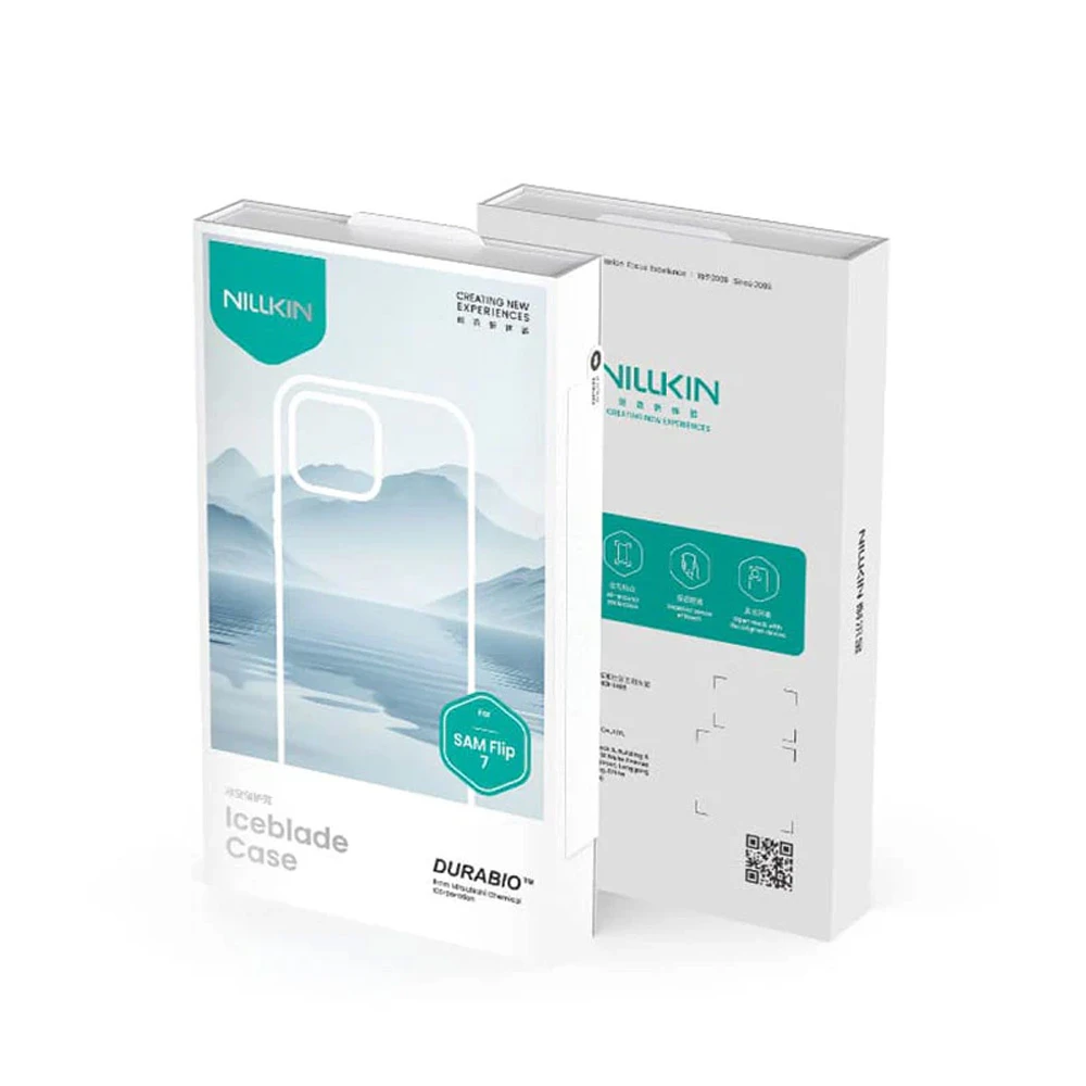 قاب کریستالی مگ سیف Samsung Galaxy Z Flip 7 مارک نیلکین مدل Iceblade Magnetic