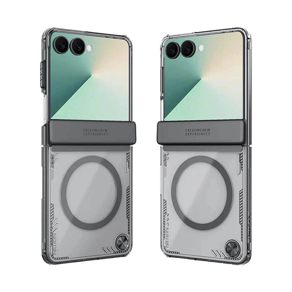 قاب کریستالی مگ سیف Samsung Galaxy Z Flip 7 مارک نیلکین مدل Iceblade Magnetic