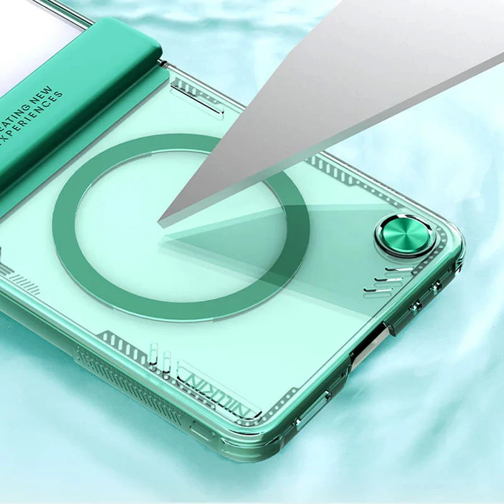 قاب کریستالی مگ سیف Samsung Galaxy Z Flip 7 مارک نیلکین مدل Iceblade Magnetic