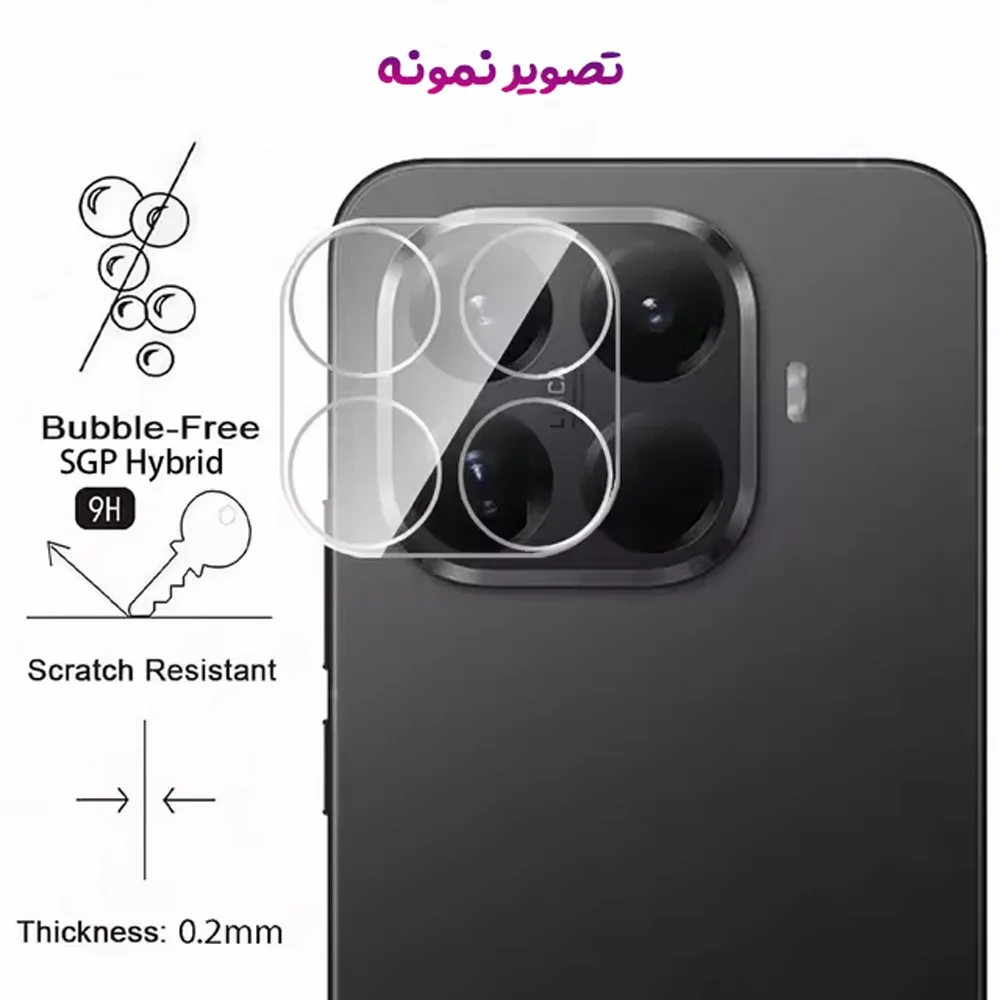 محافظ لنز شیائومی 15 تی پرو مدل تمام شفاف