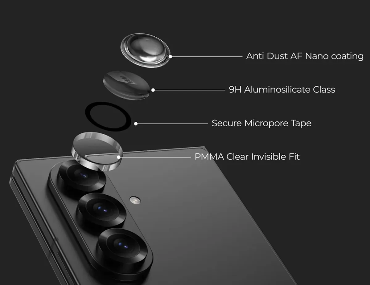 محافظ لنز دوربین رینگی Samsung Galaxy Z Fold 7