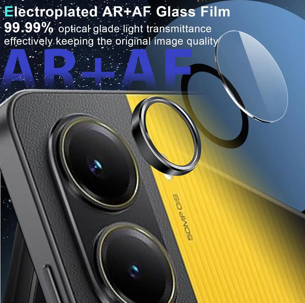 محافظ لنز دوربین رینگی Xiaomi Poco X7 Pro