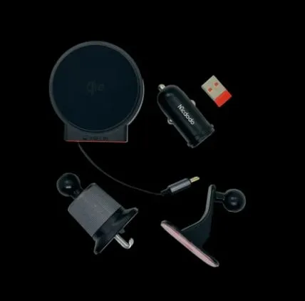 هولدر مغانطیسی و شارژر بیسیم 15 وات مکدودو مدل Mcdodo CH-009 سری دریچه کولری به همراه شارژر فندکی (20)