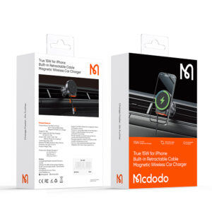 هولدر مغانطیسی و شارژر بیسیم 15 وات مکدودو مدل Mcdodo CM-3000 سری دریچه کولری