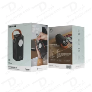 پاور بانک 40000 میلی‌آمپر 65 وات با چراغ قوه 6 وات مدل Hyper Core 40 برند Green Lion