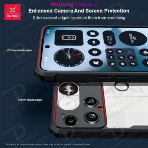 کریستال شیلد شفاف Nothing Phone 3 مارک XUNDD سری Beatle