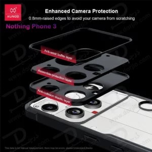 کریستال شیلد شفاف Nothing Phone 3 مارک XUNDD سری Beatle