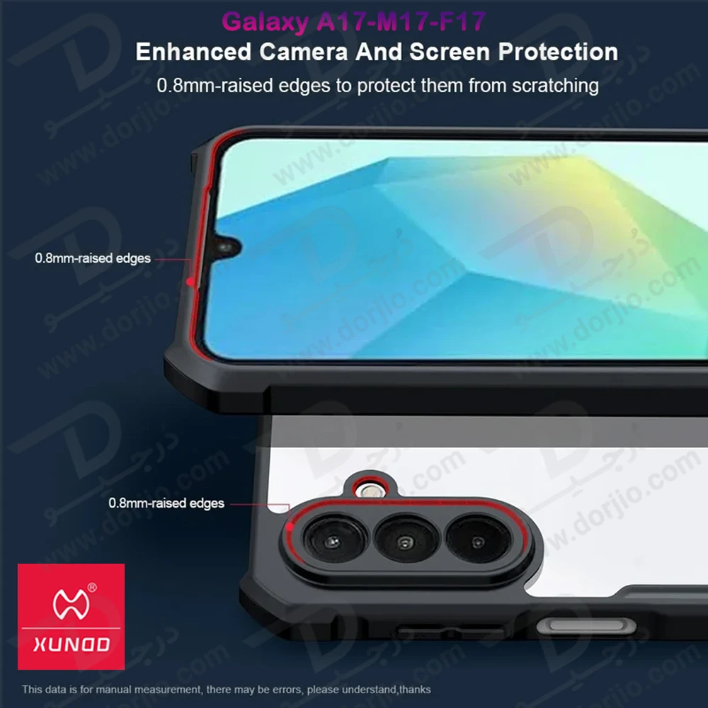 کریستال شیلد شفاف Samsung Galaxy M17-F17 مارک XUNDD سری Beatle