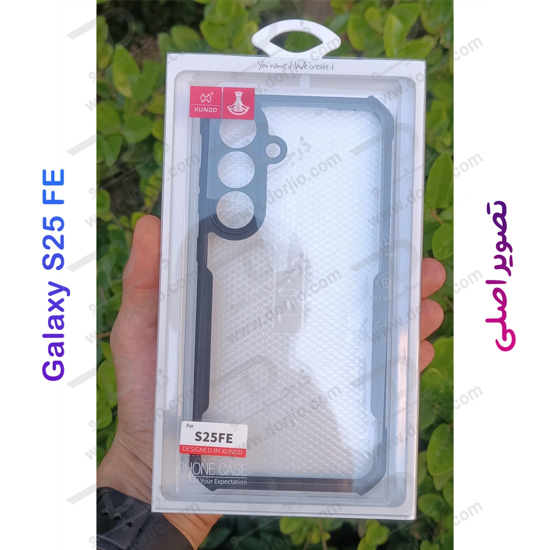 کریستال شیلد شفاف Samsung Galaxy S25 FE مارک XUNDD سری Beatle