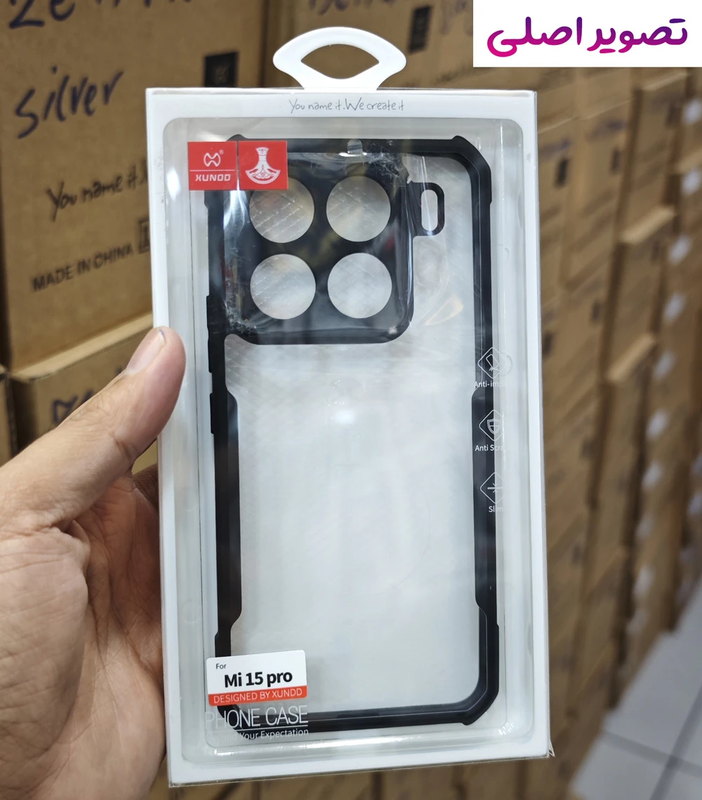کریستال شیلد شفاف Xiaomi 15 Pro مارک XUNDD سری Beatle