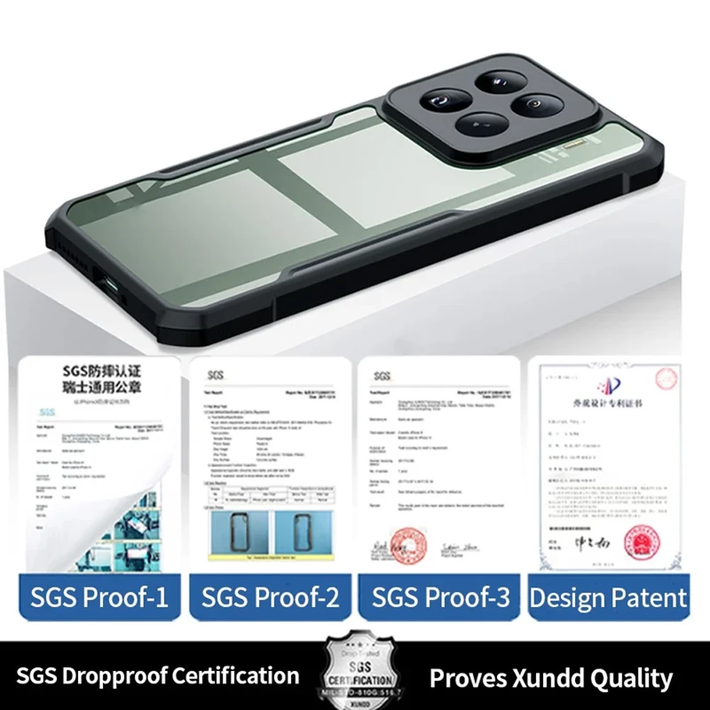 کریستال شیلد شفاف Xiaomi 15 Pro مارک XUNDD سری Beatle