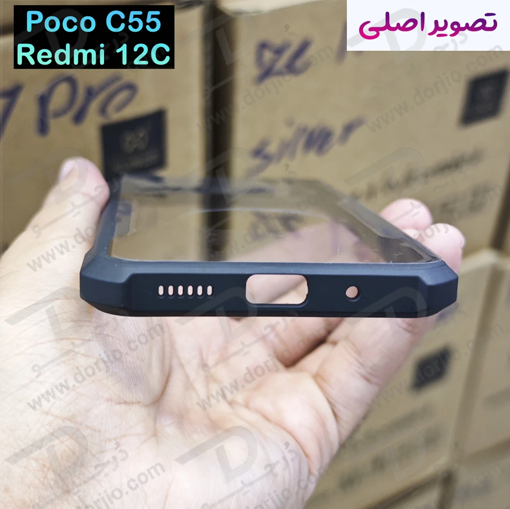 کریستال شیلد شفاف Xiaomi Poco C55 مارک XUNDD سری Beatle