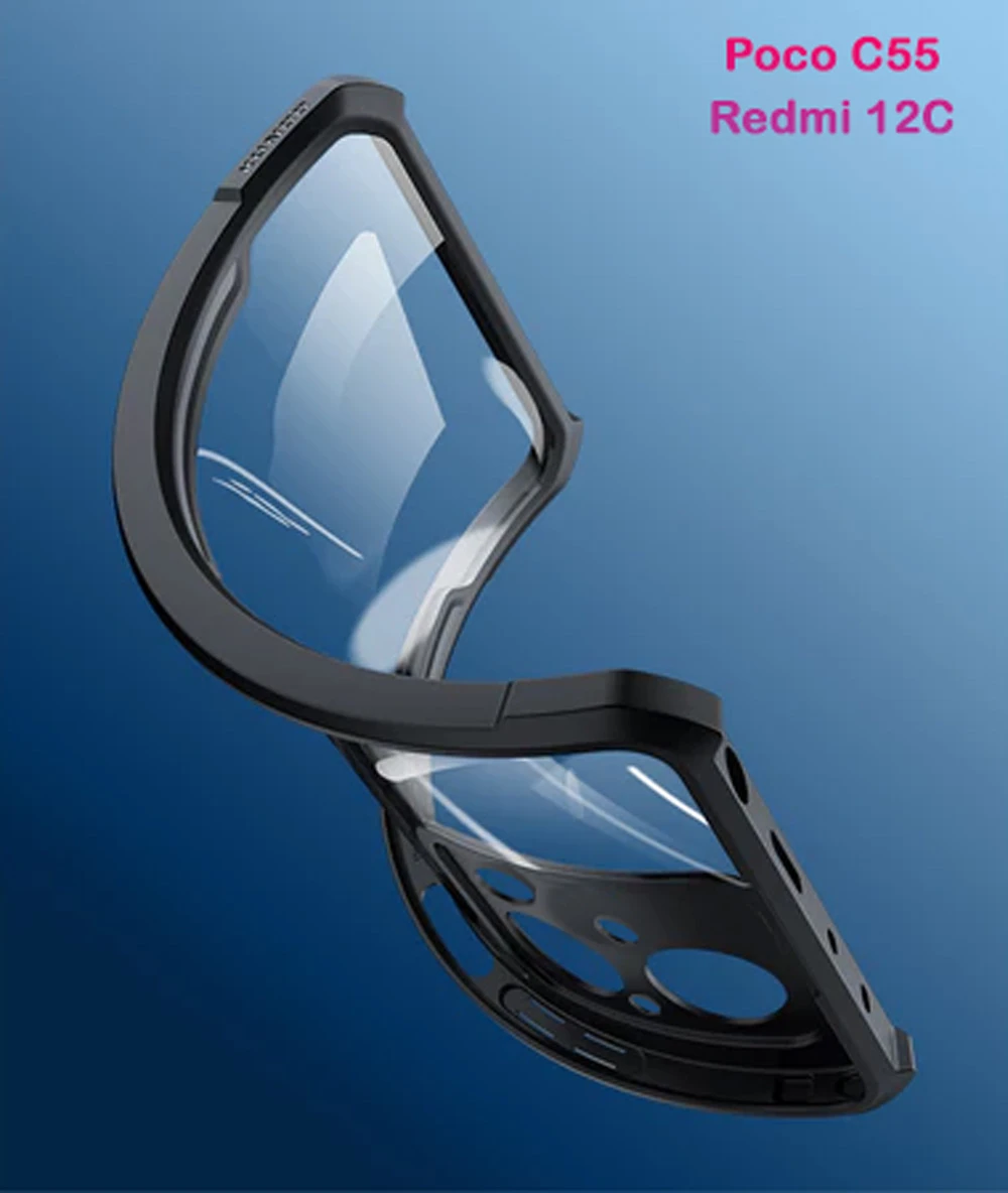 کریستال شیلد شفاف Xiaomi Redmi 12C مارک XUNDD سری Beatle