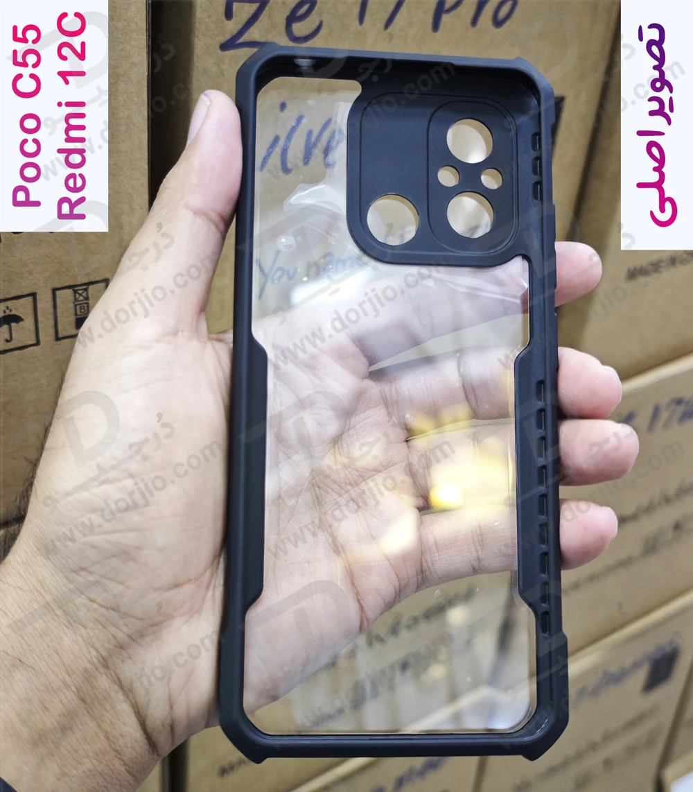 کریستال شیلد شفاف Xiaomi Redmi 12C مارک XUNDD سری Beatle