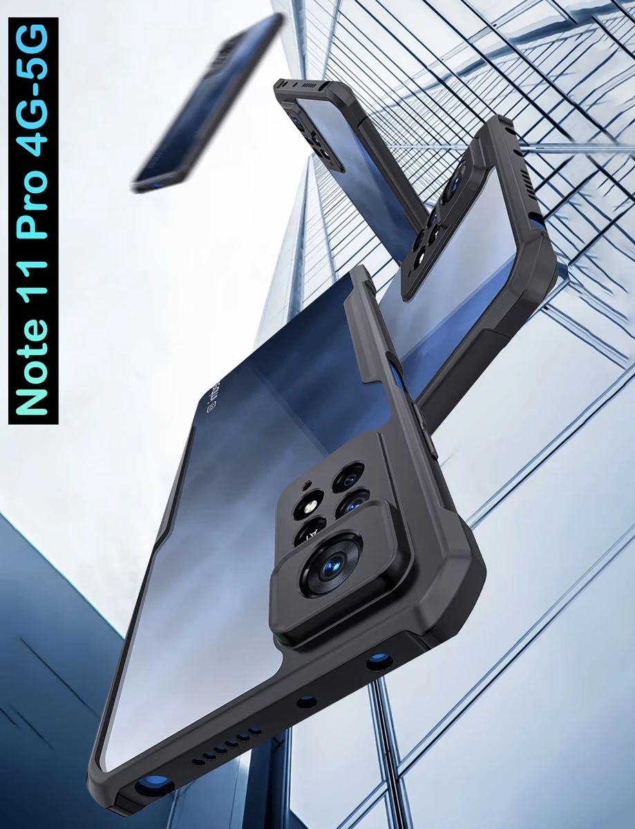 کریستال شیلد شفاف Xiaomi Redmi Note 11 Pro 4G-5G مارک XUNDD سری Beatle