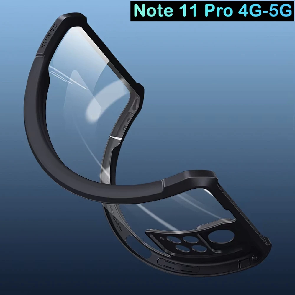 کریستال شیلد شفاف Xiaomi Redmi Note 11 Pro 4G-5G مارک XUNDD سری Beatle