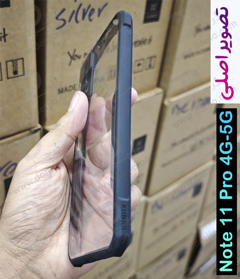 کریستال شیلد شفاف Xiaomi Redmi Note 11 Pro 4G-5G مارک XUNDD سری Beatle