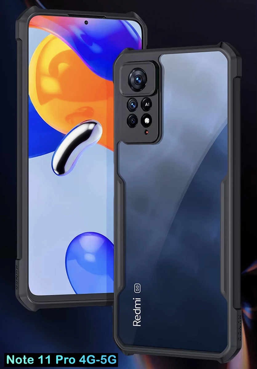 کریستال شیلد شفاف Xiaomi Redmi Note 11 Pro 4G-5G مارک XUNDD سری Beatle