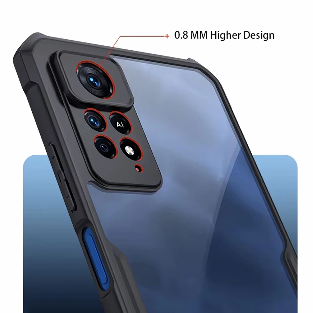 کریستال شیلد شفاف Xiaomi Redmi Note 11 Pro 4G-5G مارک XUNDD سری Beatle