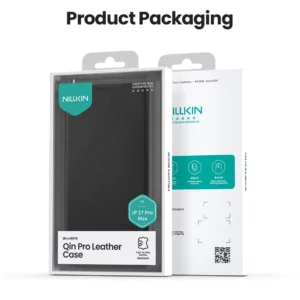 کیف چرمی محافظ دوربین دار iPhone 17 Pro مارک نیلکین مدل Qin Pro