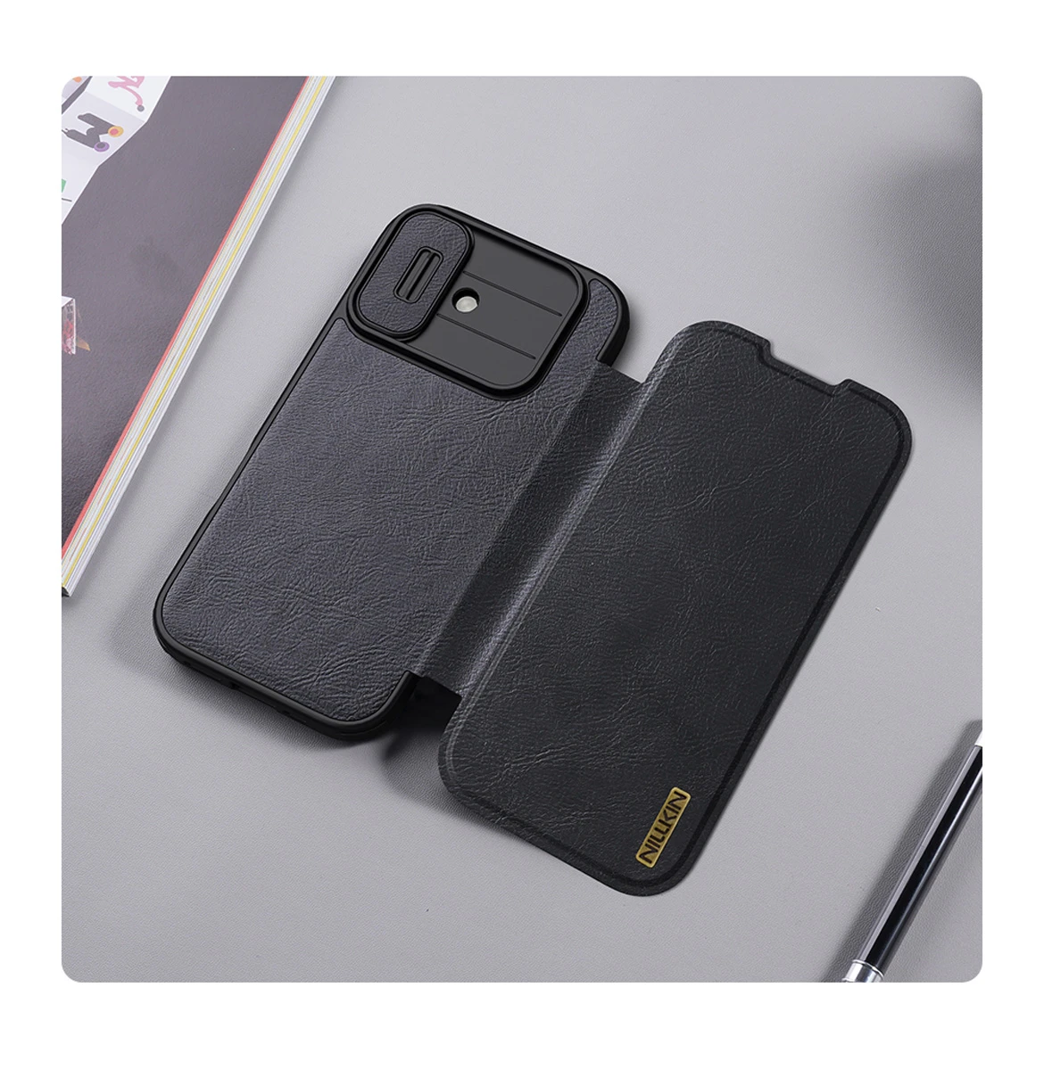 کیف چرمی محافظ دوربین دار iPhone 17 Ma