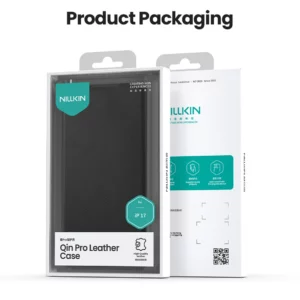 کیف چرمی محافظ دوربین دار iPhone 17 مارک نیلکین مدل Qin Pro