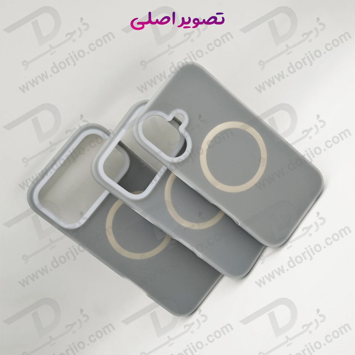 گارد سیلیکونی دولایه مگ سیف اصلی iPhone 17 Pro