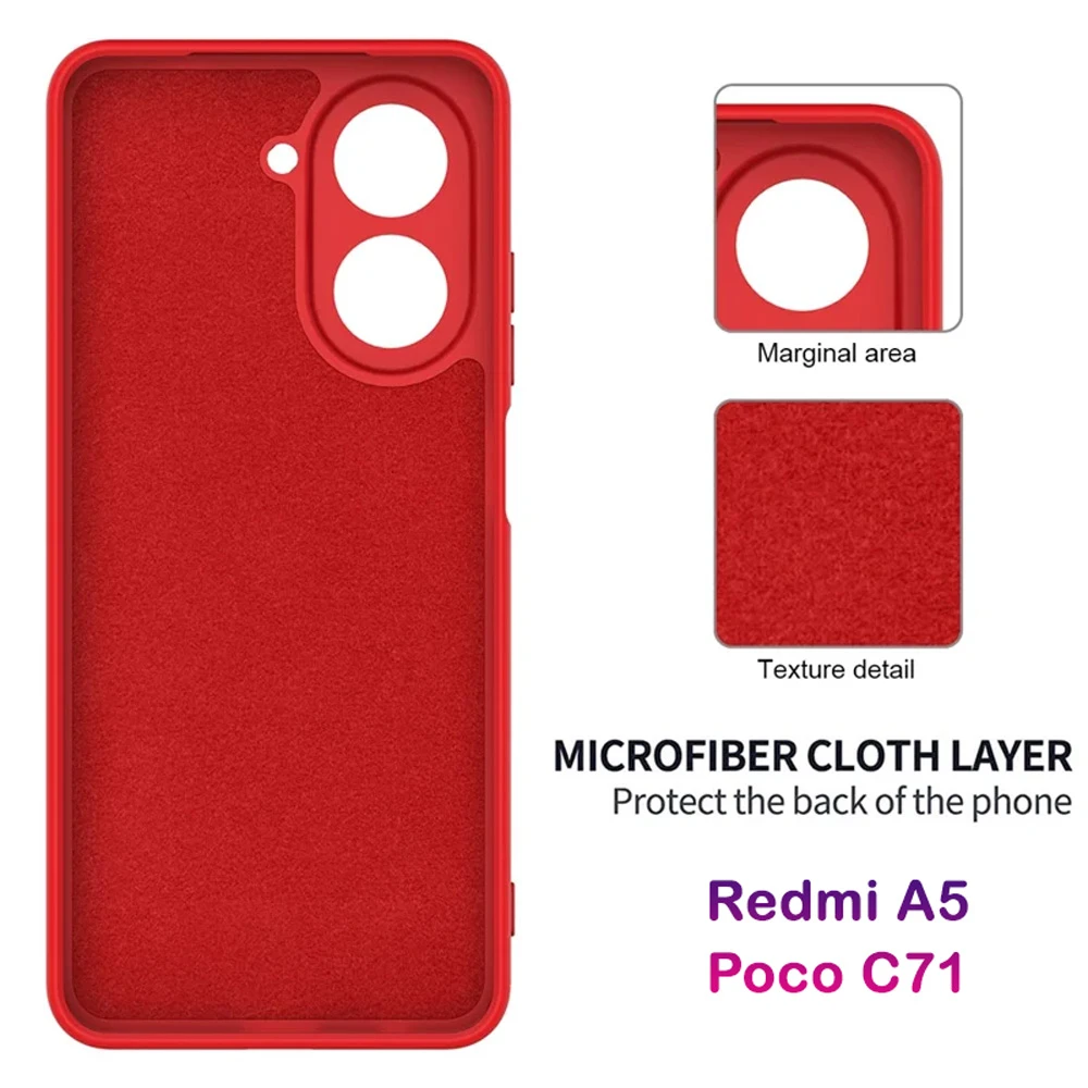 گارد سیلیکونی گوشی Xiaomi Redmi A5 گارد سیلیکونی گوشی Xiaomi Redmi A5