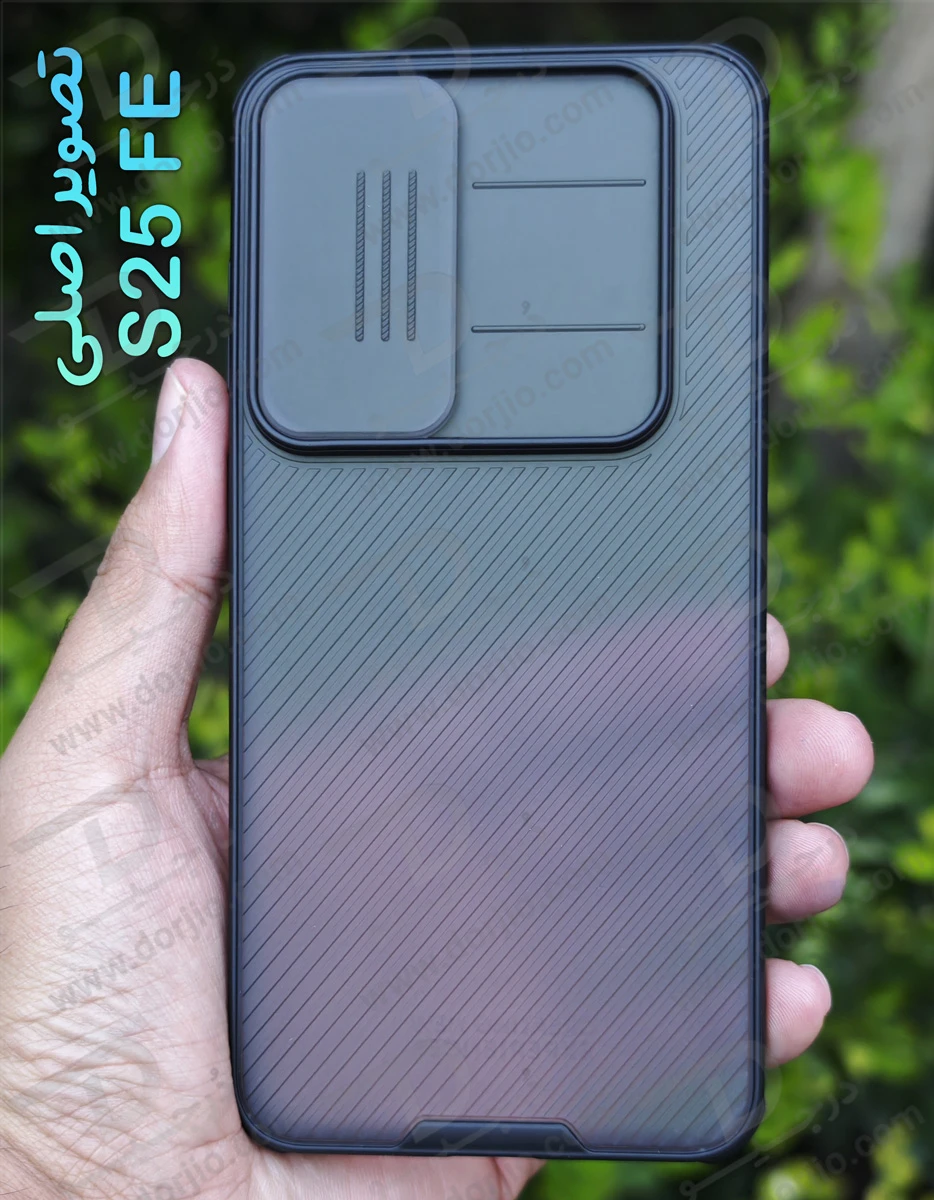 گارد ضد ضربه دودی Samsung Galaxy S25 FE مارک نیلکین مدل Camshield Pro Clear