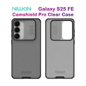 گارد ضد ضربه دودی Samsung Galaxy S25 FE مارک نیلکین مدل Camshield Pro Clear