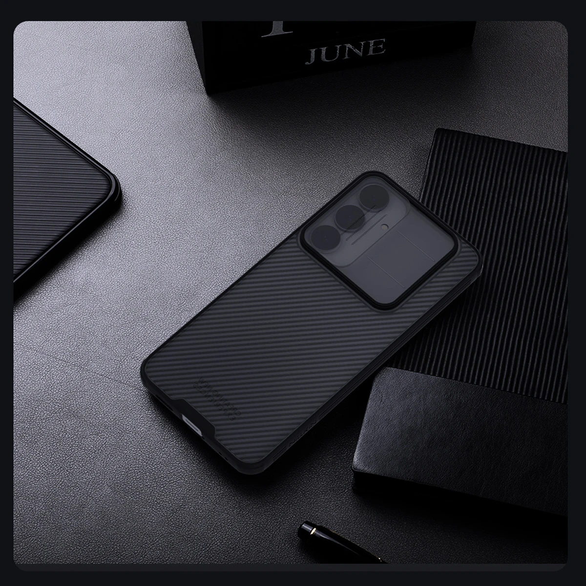 گارد ضد ضربه دودی Samsung Galaxy S25 FE مارک نیلکین مدل Camshield Pro Clear