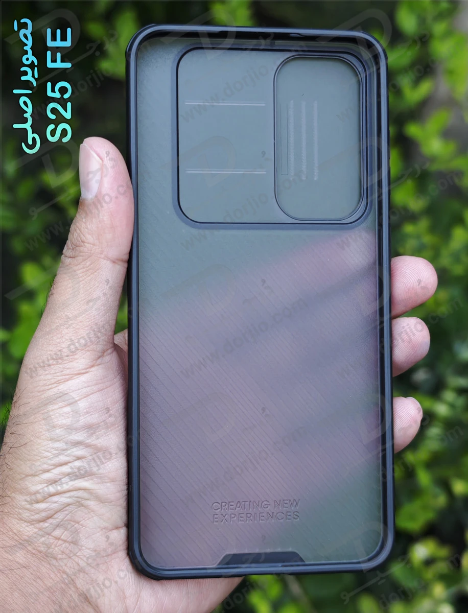 گارد ضد ضربه دودی Samsung Galaxy S25 FE مارک نیلکین مدل Camshield Pro Clear