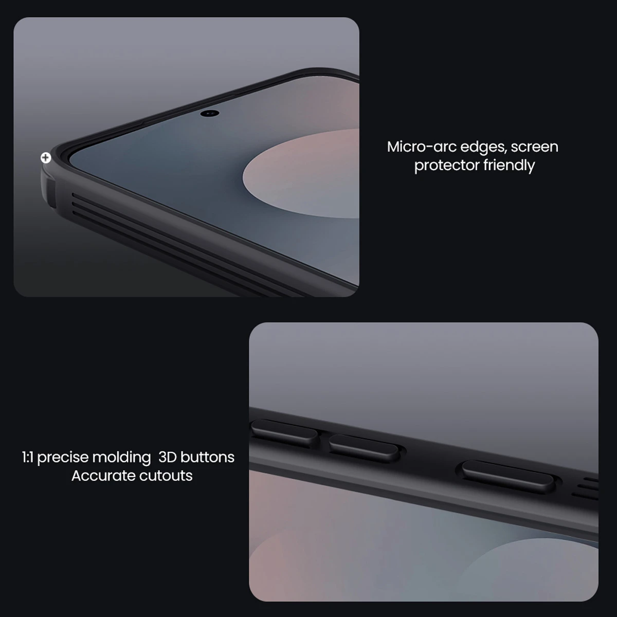 گارد ضد ضربه دودی مگنتی Samsung Galaxy S25 FE مارک نیلکین مدل Camshield Pro Magnetic Clear