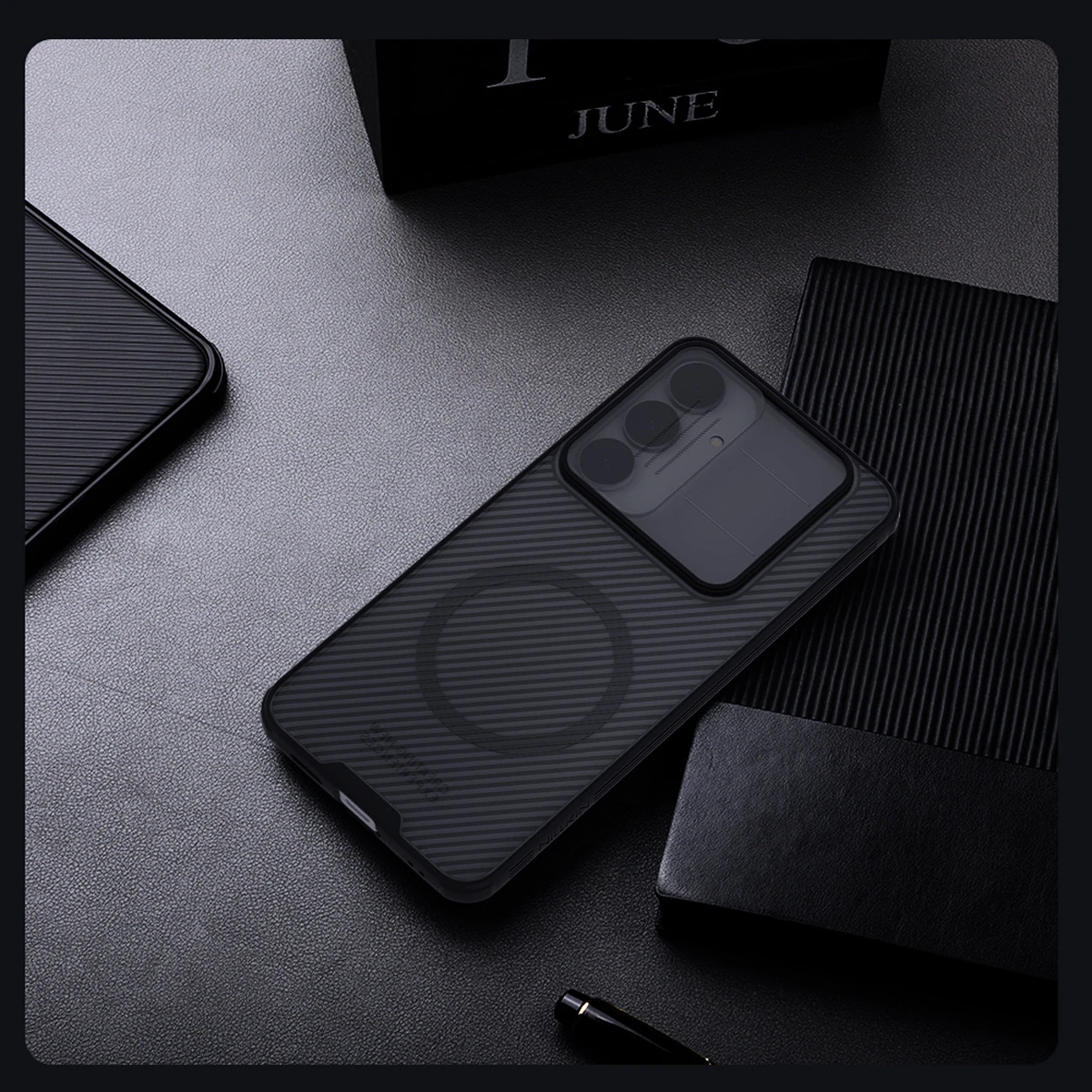 گارد ضد ضربه دودی مگنتی Samsung Galaxy S25 FE مارک نیلکین مدل Camshield Pro Magnetic Clear