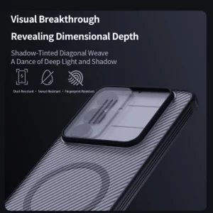 گارد ضد ضربه دودی مگنتی Samsung Galaxy S25 FE مارک نیلکین مدل Camshield Pro Magnetic Clear