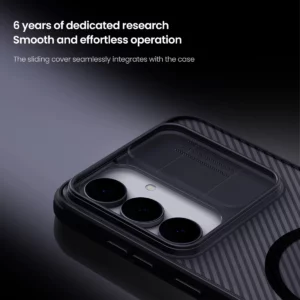گارد ضد ضربه دودی مگنتی Samsung Galaxy S25 FE مارک نیلکین مدل Camshield Pro Magnetic Clear