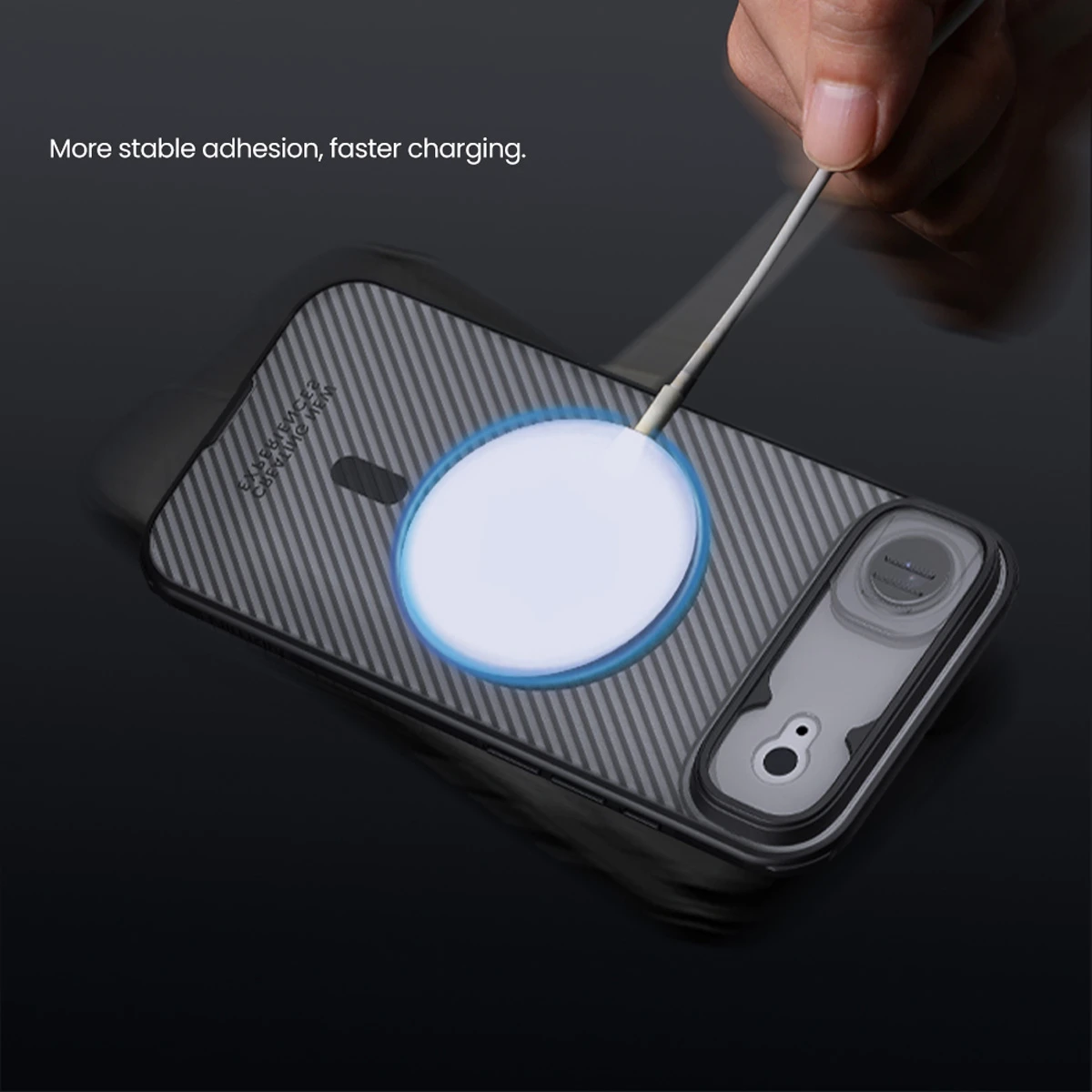 گارد ضد ضربه دودی مگنتی iPhone 17 Air مارک نیلکین مدل Camshield Pro Magnetic Clear