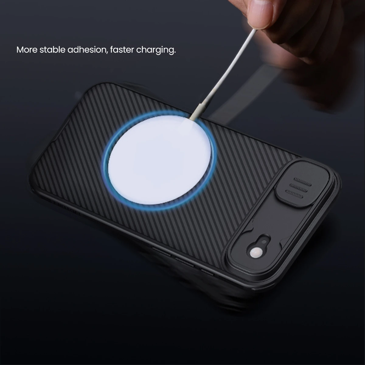 گارد ضد ضربه مگنتی iPhone 17 Air مارک نیلکین مدل Camshield Pro Magnetic