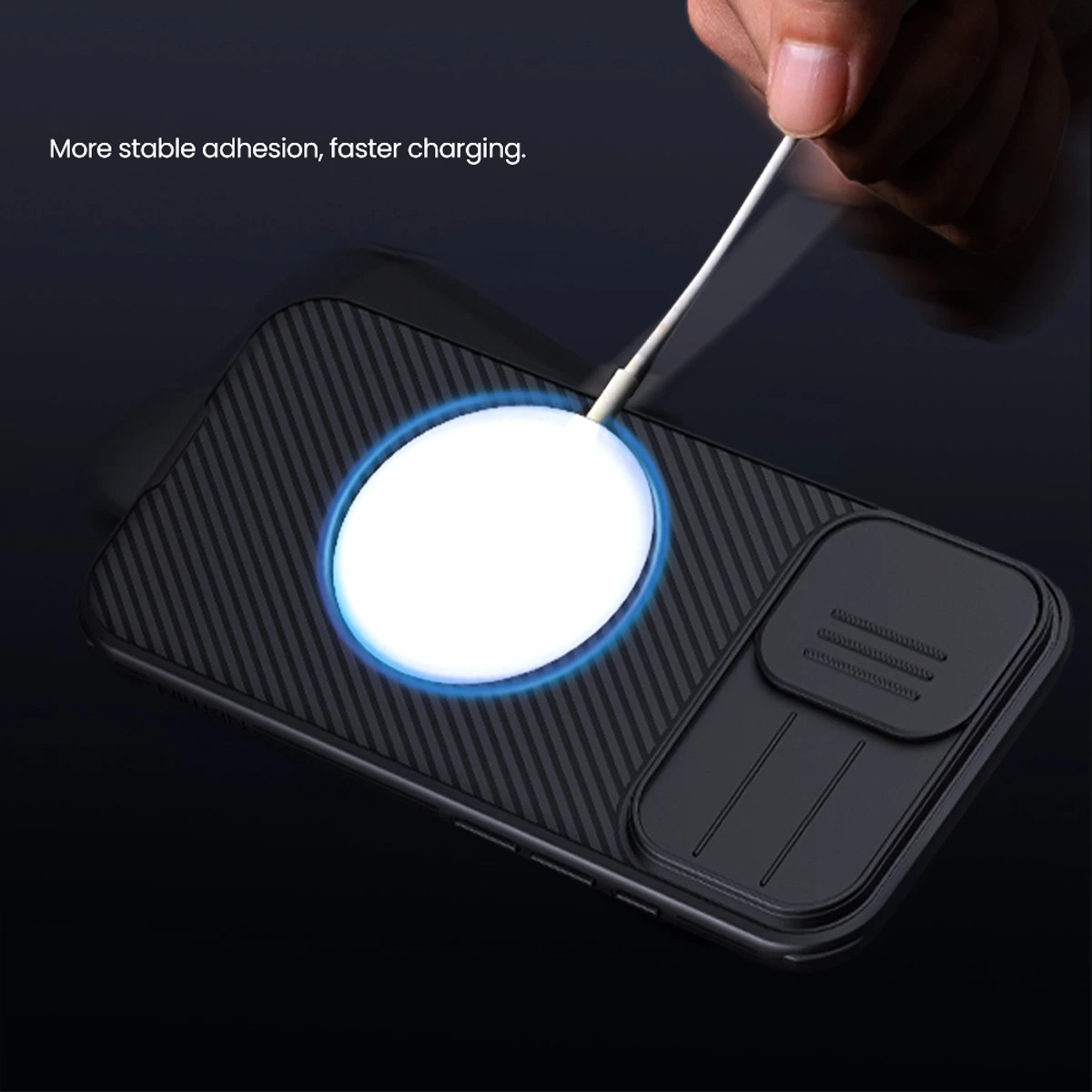 گارد ضد ضربه مگنتی iPhone 17 مارک نیلکین مدل Camshield Pro Magnetic