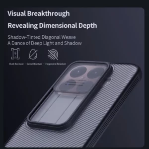 گارد ضدضربه دودی Xiaomi 15T Pro مارک نیلکین مدل Camshield Pro Clear