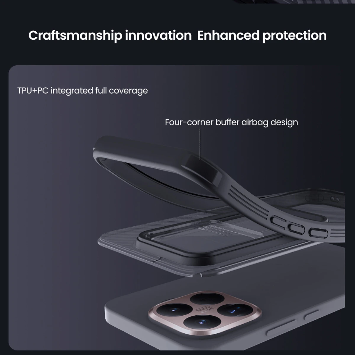 گارد ضدضربه دودی Xiaomi 15T Pro مارک نیلکین مدل Camshield Pro Clear گارد ضدضربه دودی Xiaomi 15T Pro مارک نیلکین مدل Camshield Pro Clear