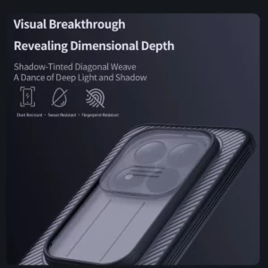 گارد ضدضربه دودی Xiaomi Redmi Note 15 Pro 5G مارک نیلکین مدل Camshield Pro Clear