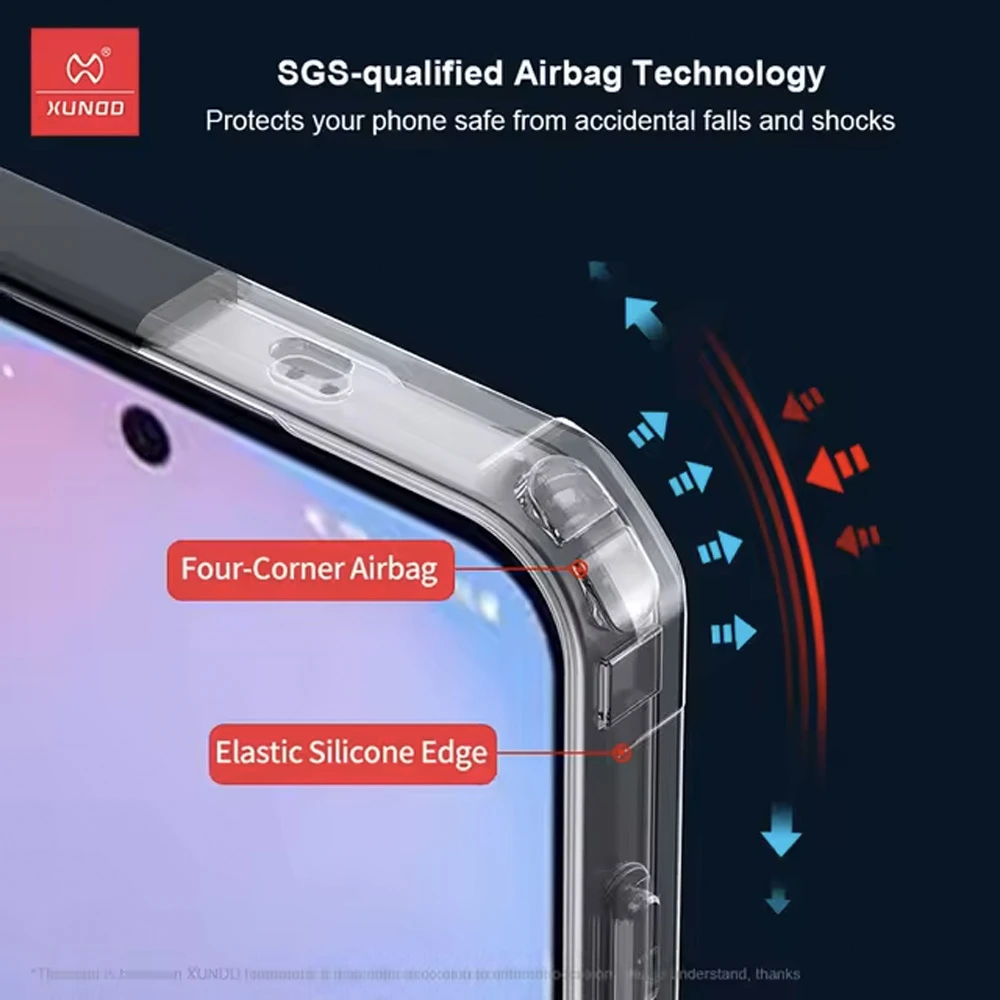 کریستال شیلد شفاف Samsung Galaxy S25 FE مارک XUNDD سری Beatle