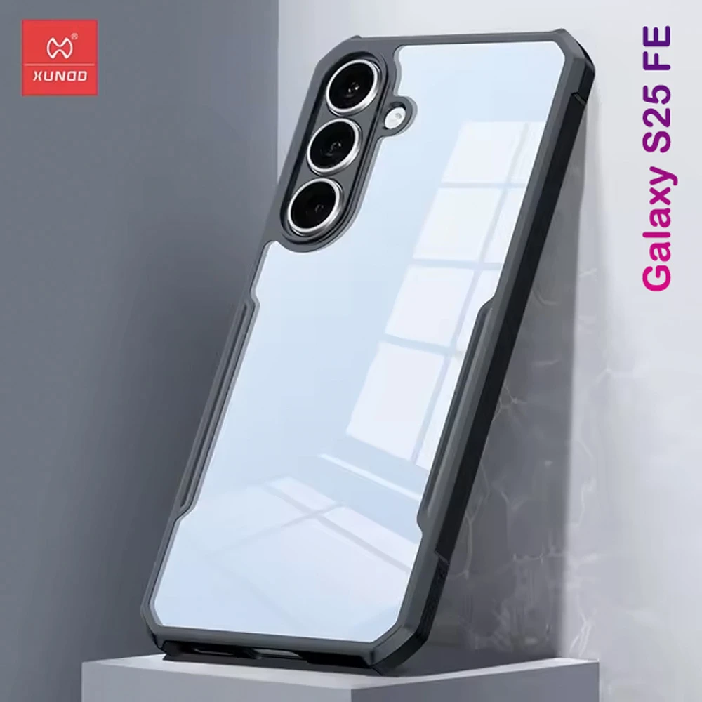 کریستال شیلد شفاف Samsung Galaxy S25 FE مارک XUNDD سری Beatle